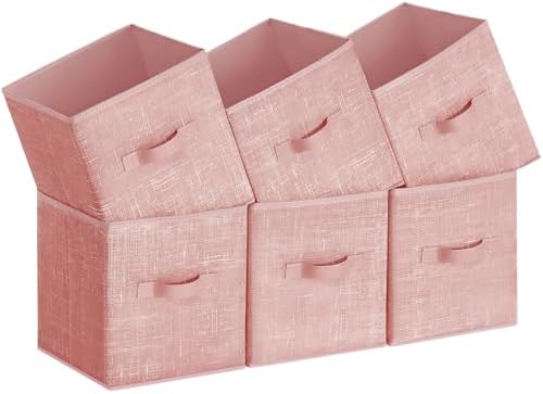 SONGMICS Storage Cubes, Set of 6, 11-Inch Foldable Closet Organizers by Unknown