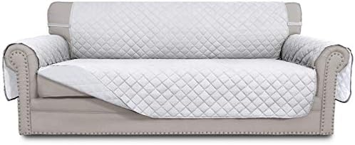 Easy-Going Reversible Couch Cover, 3 Cushion Sofa, X-Large, White/White by Easy-Going