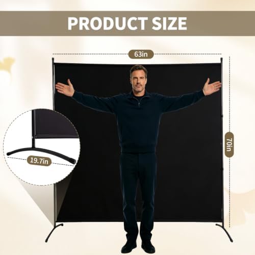 Extra-Wide Single Room Divider,Portable Privacy Screen for Room Separator - Image 2