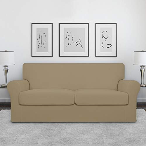 Easy-Going Stretch Oversized Loveseat Couch Cover for 2 Cushion Washable - Image 2