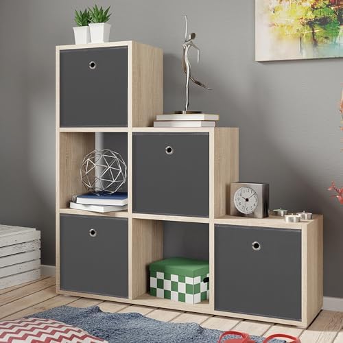 Foldable Storage Cubes Bins ,11 Inch Cloth Storage Cube Fabric Storage Box Cubes Organizer Baskets with Dual Handles for Home Organizer Set of 12 (Grey) - Image 5