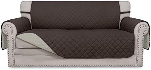Easy-Going Reversible Couch Cover, 2 Cushion Sofa, Chocolate/Beige by Easy-Going