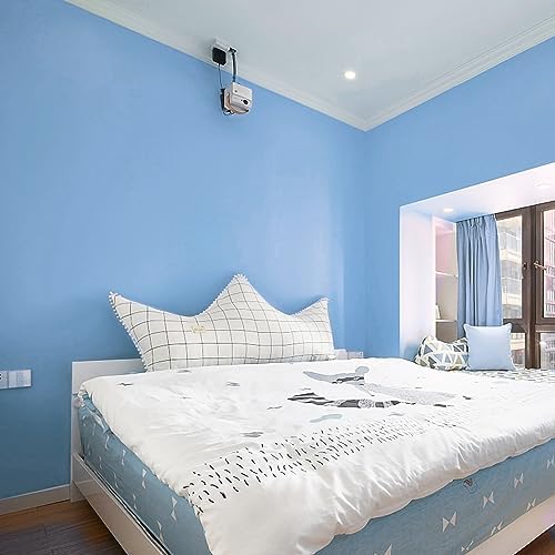 15.7" x 118" Light Blue Peel and Stick Wallpaper Blue Contact Paper Waterproof Self Adhesive Wallpaper Removable Easy to Clean Vinyl Decorative for Desk Wallcovering Countertop Cabinet - Image 2