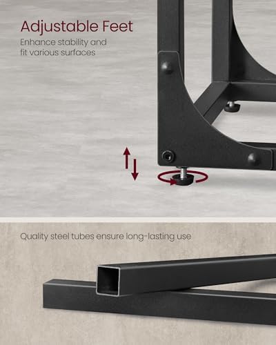 VASAGLE C-Shaped End Table, Small Sofa Side Table with Metal Frame - Image 6