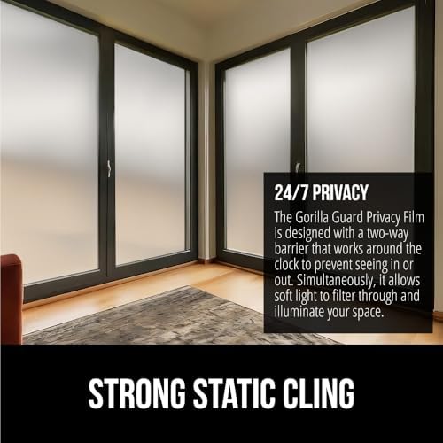 Gorilla Guard Window Privacy Film, Two Way Sun Blocking, 35.4x78.7 White - Image 3