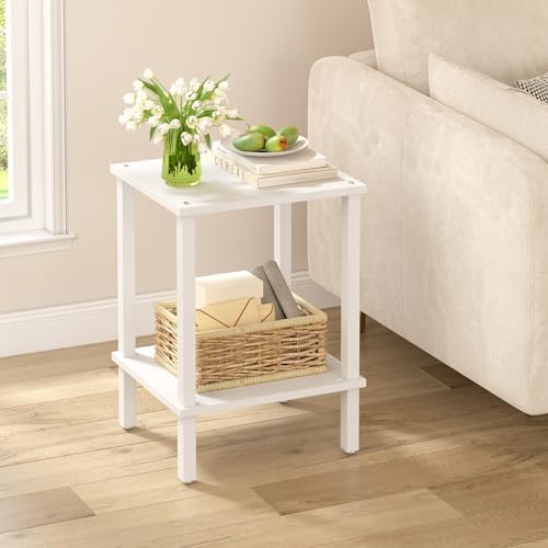 TUTOTAK End Table, Side Table, Nightstand, 2-Tier Storage Shelf by ChoosetutotakFurnitureBuildYourCozyHome