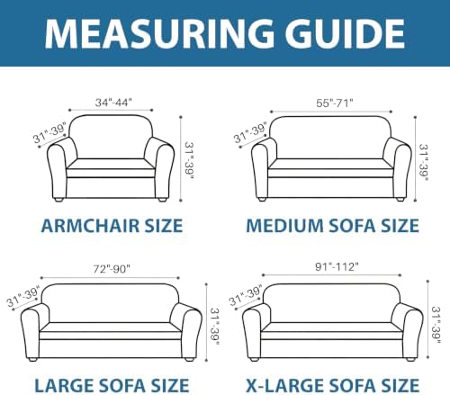 ZNSAYOTX 1 Piece Stretch Chair Cover with Arms (34"-44"), New Plaid Armchair Cover with Elastic Band for Living Room, Ultimate Soft Cozy Washable Chair Slipcover Form Fit Protector, Dark Grey - Image 6