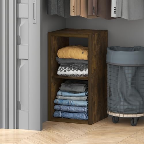 Furinno Cubic Extra Thick 2-Cube Closet Organizers and Storage, Amber Pine by Furinno-FitsYourSpaceFitsYourBudget