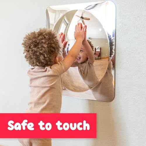 Spark & Wow Sensory Wall Toddler Mirror, Large 1 Bubble - Image 4
