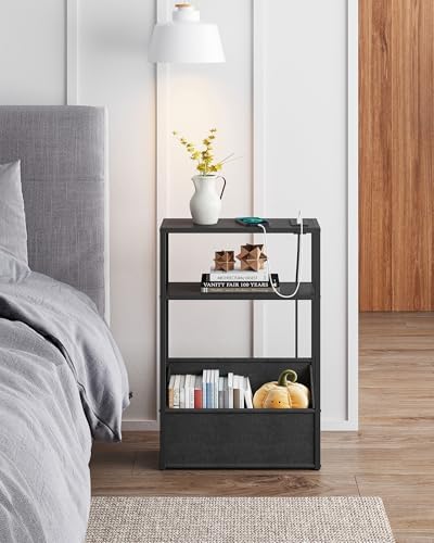 TUTOTAK Narrow Side Tables with Charging Station, Slim End Tables Set of 2 - Image 7