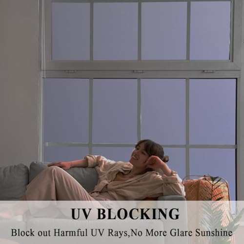 Whiteout Blackout Room Darkening Window Film Privacy No Glue 35x157in - Image 6