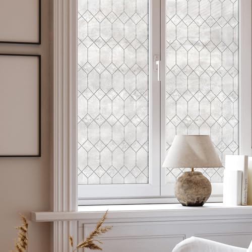 Old English Window Privacy Film by Artscape - Textured Leaded Glass Design, Static Cling, Allows Natural Light in, UV Protection, Phthalate and BPA Free, Made in USA - 36 x 72 Inch by Unknown