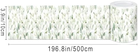 IVN Wallpaper Border Peel and Stick Wall Eucalyptus Leaves 4x196 Inch - Image 5