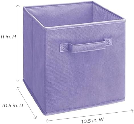 ClosetMaid 3878 Cubeicals Fabric Drawer, Light Purple, 2-Pack - Image 5