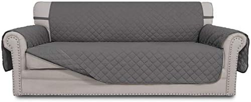 Easy-Going Reversible Couch Cover, 4 Seater Sofa, XX-Large Sofa, Gray/Gray by Easy-Going