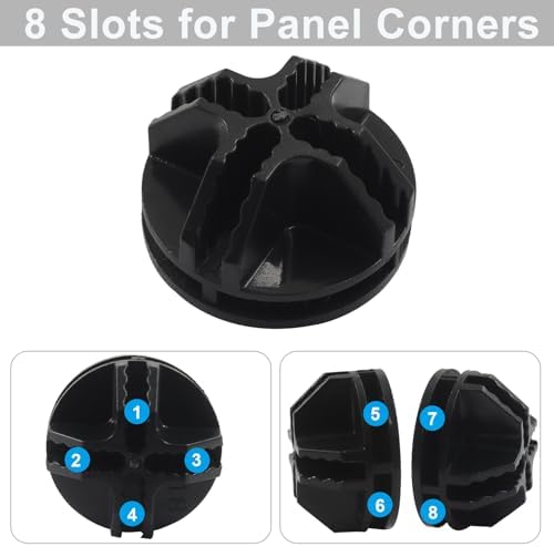 48 Pack Black Plastic Cube Connectors - Image 4