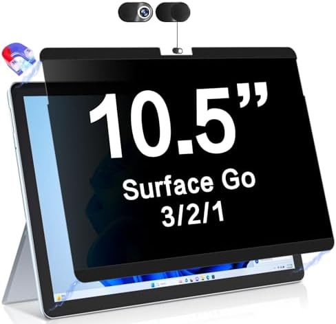 ZOEGAA Magnetic Privacy Screen Protector Compatible with surface go 10 inch, Removable&Reusable Anti Blue Light Filter by ZOEGAA