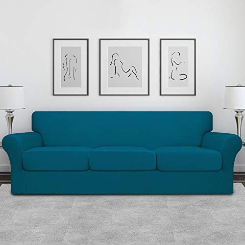 Easy-Going 4 Pieces Oversized Stretch Couch Cover for Dogs Washable - Image 2