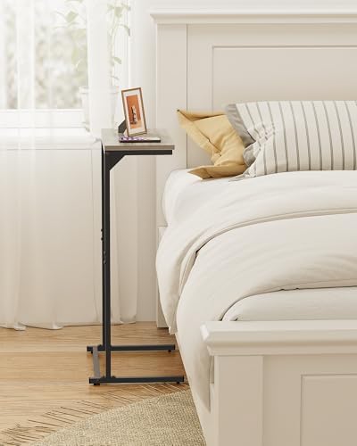 TUTOTAK C Shaped End Table, Small Side Table, 28.7" H Couch Table, C Table - Image 2
