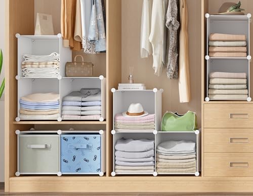 HOMIDEC Closet Organizers and Storage, 9 Cube Storage Organizer, White - Image 4
