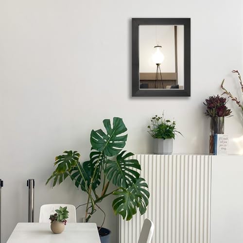 Ruomeng Wall Mirror Rectangle Decorative Mirror 12x16 Inch, Black - Image 3