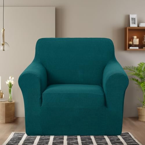 U-NICE HOME Stretch Recliner Chair Cover Armchair Slipcover, Blue - Image 2