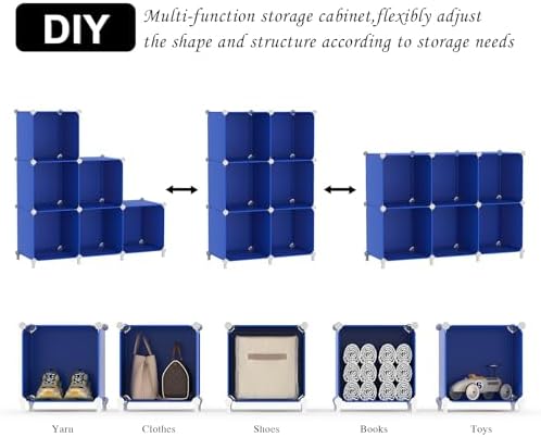 AWTATOS Cube Storage Organizer, 6 Cube Closet Organizers Storage Shelves - Image 6