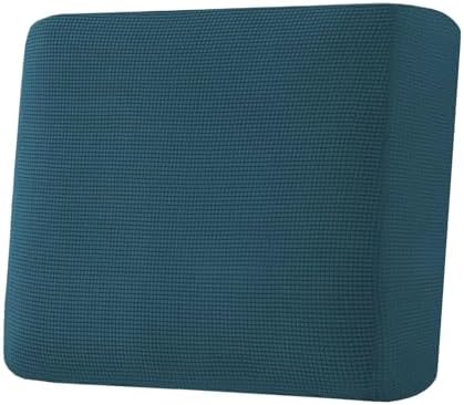 H.VERSAILTEX Super Stretch Individual Seat Cushion Covers Sofa Covers Couch Cushion Covers Slipcover Sets Thick Jacquard Textured Twill Fabric (1 Piece Chair Cushion Cover, Deep Teal) by HVERSAILTEX