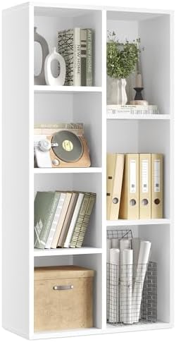 VASAGLE Bookshelf, 7 Cubes Storage Organizer, 19.7 x 9.4 x 41.7 Inches by VASAGLEbySONGMICSHOME