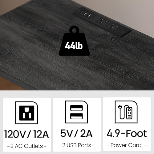 TUTOTAK End Table with Charging Station, Side Table, Nightstand - Image 7