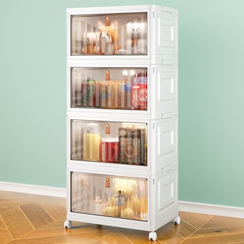 Wise Oannes Closet Organizers and storage, Storage cabinet with Wheels, 23QT, White by WiseOannes
