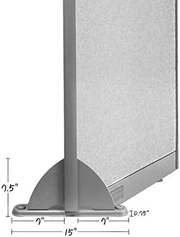 GOF Partition Safety Leg, Office Full Panel Fabric Room Privacy Divider Accessories (Safety Leg) - Image 7