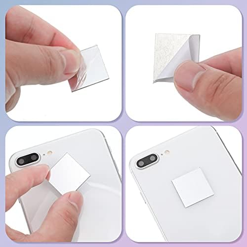 Jetec 50 Pcs Mini Size Square Mirror Adhesive, 1 x 1 Inch - Image 4