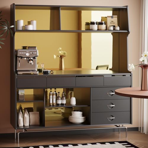 VaryPaper 15.7''x78.7'' Chrome Gold Mirror Contact Paper Peel and Stick Mirror Vinyl Sheet Self Adhesive Reflective Mirrored Wall Sticker Mirrored Wallpaper Gold Contact Paper for Countertop Appliance - Image 3