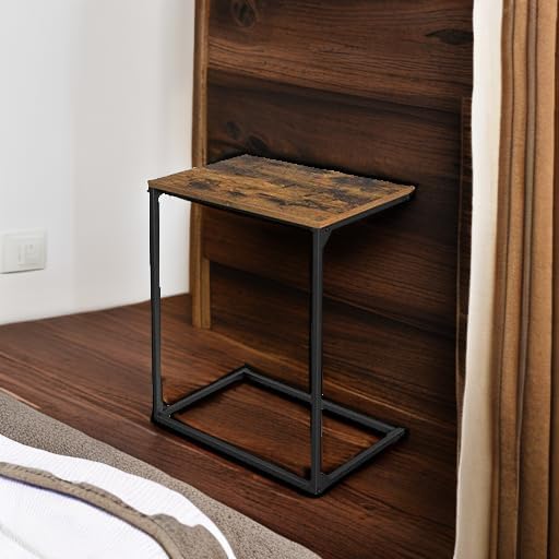 VASAGLE C Shape End Table for Couch or Sofa, Industrial Small Side Table - Image 6