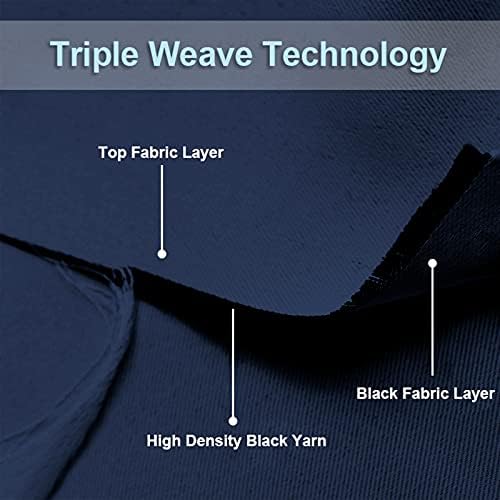 RYB HOME Blackout Curtains for Bedroom Living Room Dining Room Kitchen Dorm - Image 5