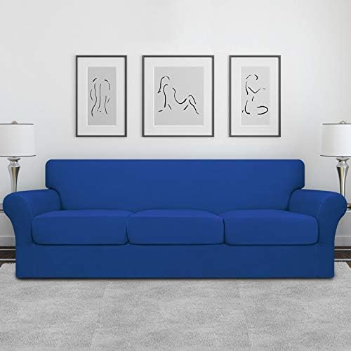 Easy-Going 4 Pieces Oversized Stretch Couch Cover for Dogs Washable - Image 2