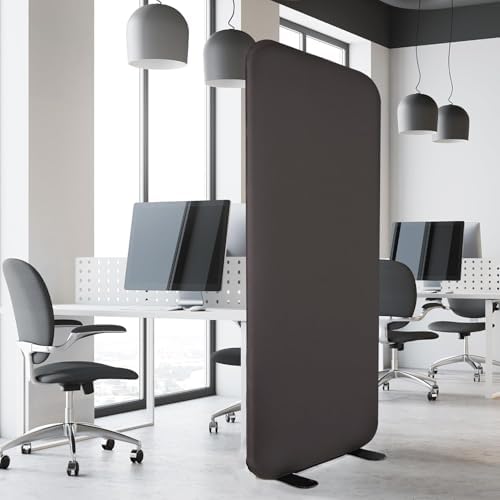 DECOLAB Room Divider Panel, Standing Privacy Partition Wall 29"x65", Iron by DECOLAB