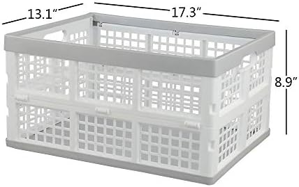 Vababa 28 L Plastic Collapsible Storage Bins, Set of 3 - Image 2