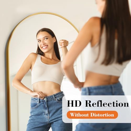 Arched Full Length Floor Mirror 56"x15", Body Standing Mirror - Image 2