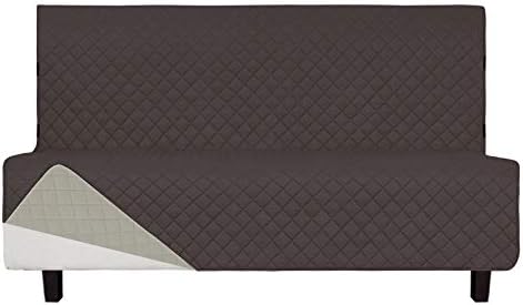 Easy-Going Reversible Couch Cover, Large Futon Sofa, Chocolate/Beige by Easy-Going