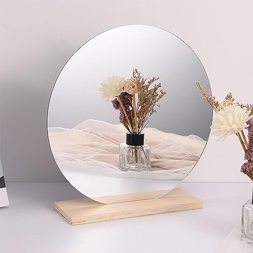 16'' Round Wall Mirror Tiles Self Adhesive Circle Mirror for Wall - Image 5