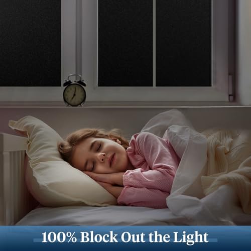 Haton Blackout Window Film, Total Light Blocking 35.4" x 78.7" - Image 3