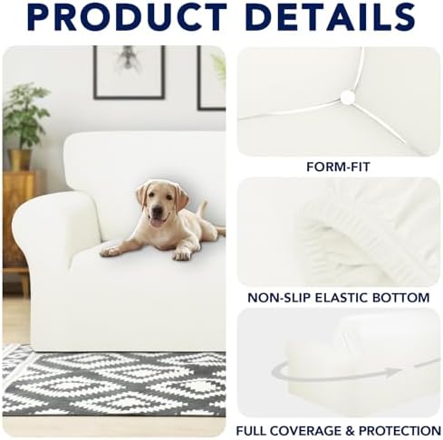 PureFit 100% Waterproof Chair Couch Cover Slipcovers for Couches and Sofas - Image 4