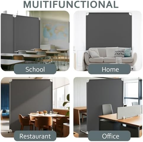 Room Divider for Privacy Protection，Grey - Image 3