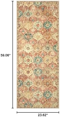 Lahome Moroccan Hallway Rug, 2x5 Washable Kitchen Runner Rug Non Slip - Image 2