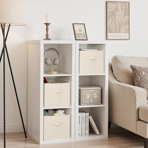 StorageWorks Closet Storage Bins, Beige(NaturWeave Fabric), Extra Large - Image 2