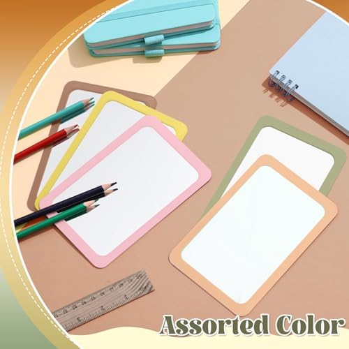Dandat 10 Pcs 6x4 Shatter Proof Unbreakable Kids Mirrors, Earth Tone Color - Image 7