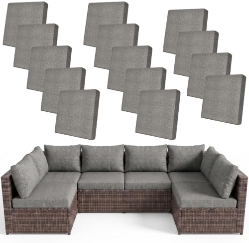 14Pcs Patio Cushion Covers Stretch Outdoor Furniture Protector Slipcovers by pickyNproud