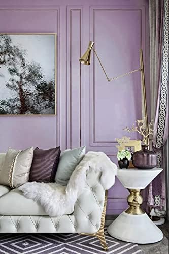 Dimoon 118''x17.7'' Purple Peel and Stick Wallpaper Contact Paper Modern Self Adhesive Wall Paper Removable Renter Friendly Textured Solid Color Shelf Cabinet Vinyl Roll (118''x17.7'',Purple) - Image 4